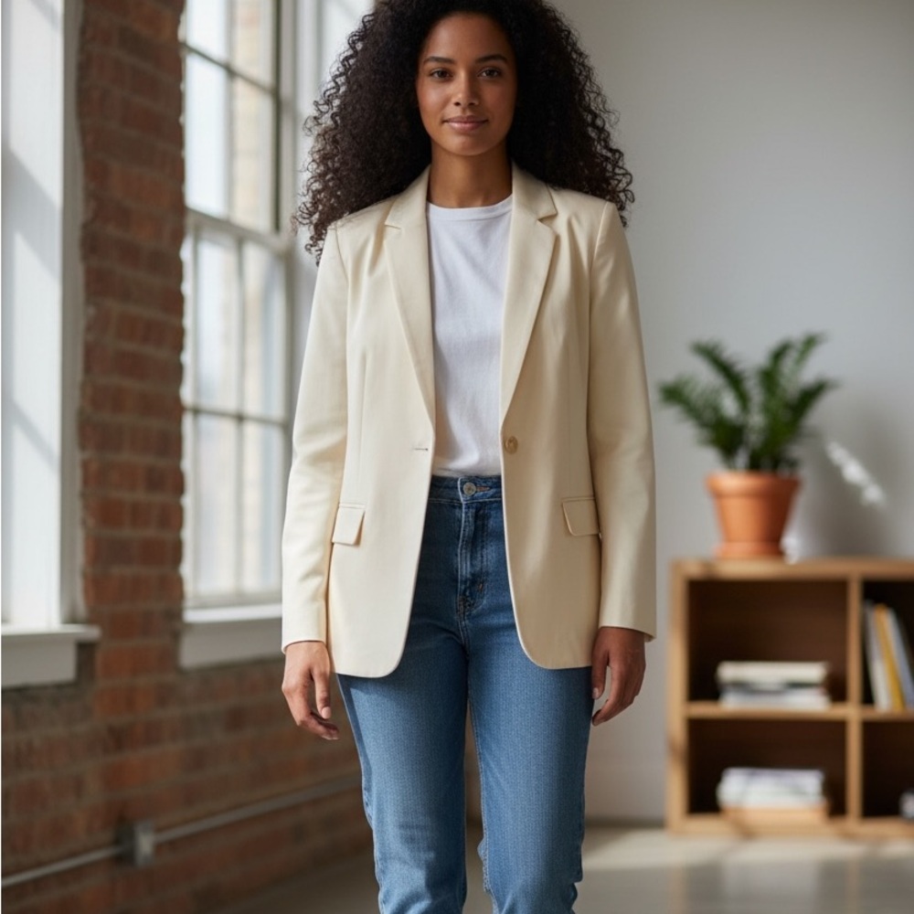 Vintage Burberry silk blazer, EUC